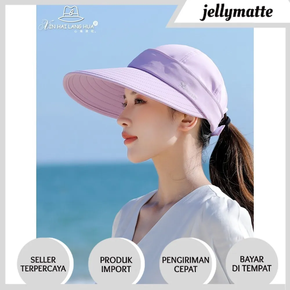 Topi Golf Import Wanita 2 IN 1 Visors Bucket Pria Remaja  Dewasa Unisex Hat Fashion Anti Panas UV MZ016 Berkualitas Jakarta