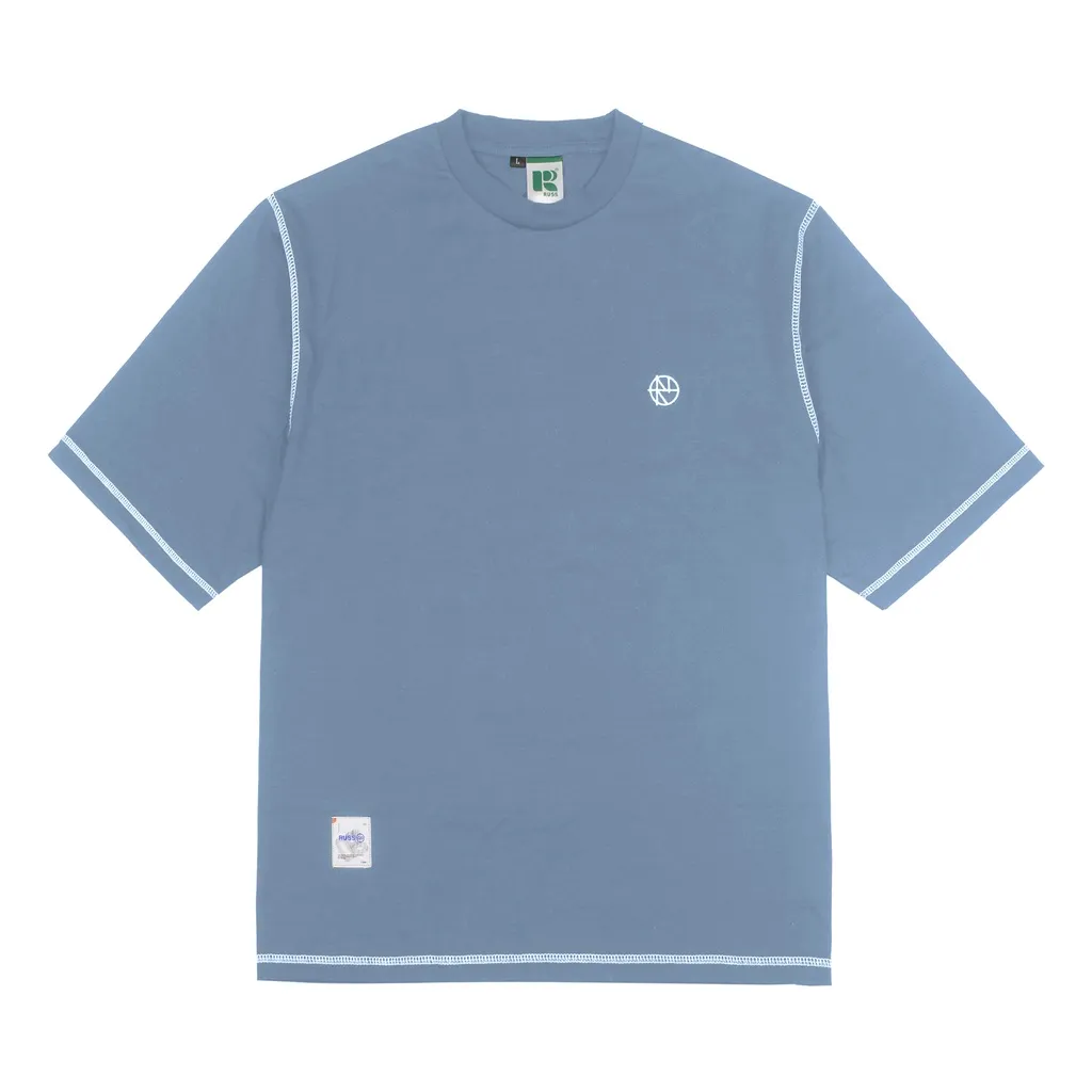 Russ Tshirt Kaos Pria Oversized Heavycotton Hemming Light Blue ( Up To Big Size )
