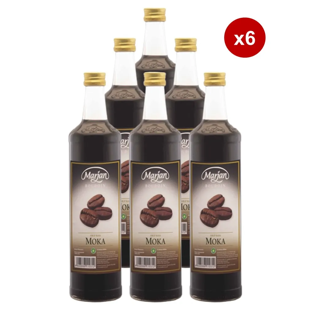 Marjan Boudoin Syrup Mocca 460ml x6