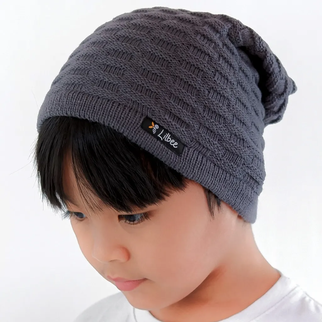 Lilbee Kids - Topi  Kupluk Anak Laki Laki Perempuan Beanie Hat Anak Unisex 2 - 10 Tahun Keren Original KP 002
