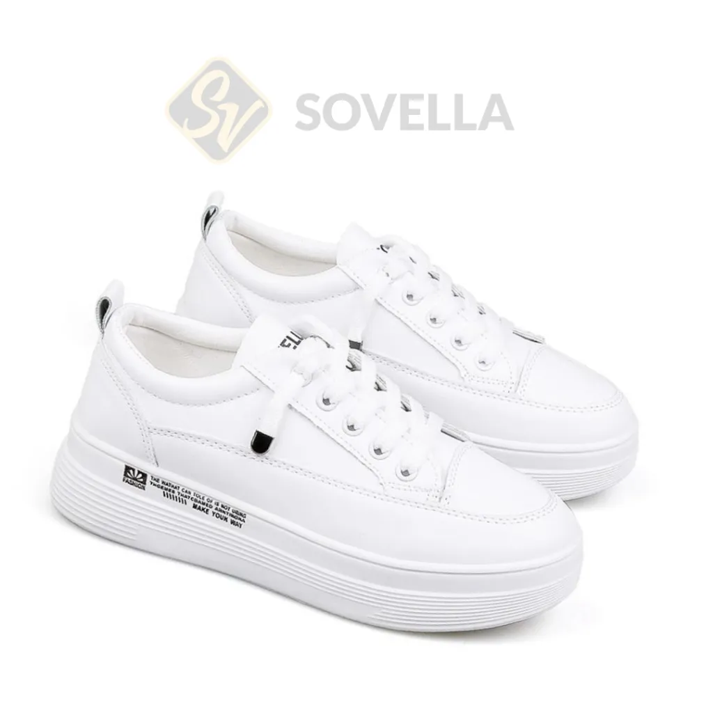 SOVELLA Alexa Sepatu Wanita Sneakers Kulit Casual