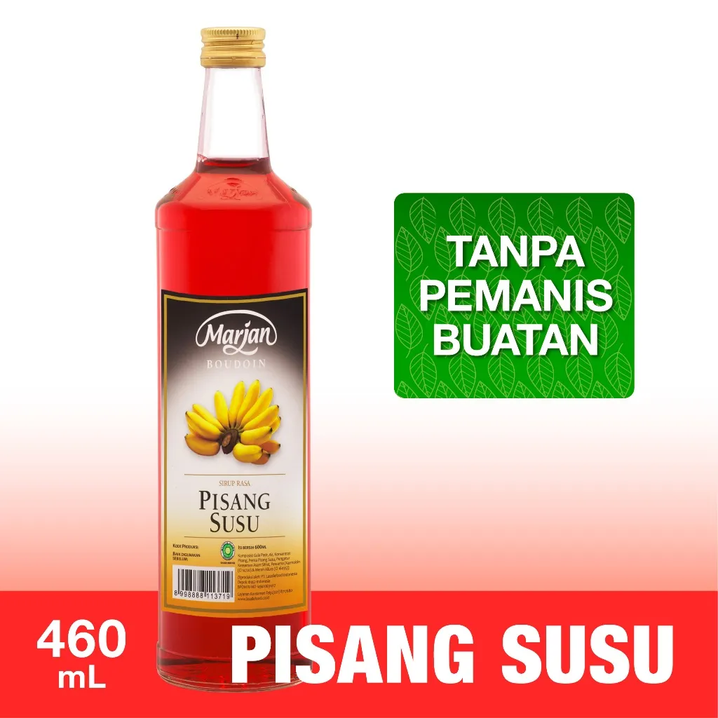 Marjan Boudoin Syrup Pisang Susu 460ml