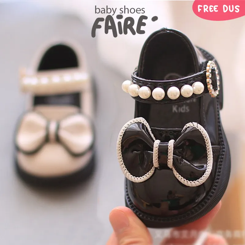 RAMADHAN SALE Juragan Junior [COD] Sepatu Pesta Flat Shoes FAIRE Sepatu Bayi Perempuan Import Size 16-20 Usia 6bulan-1tahun