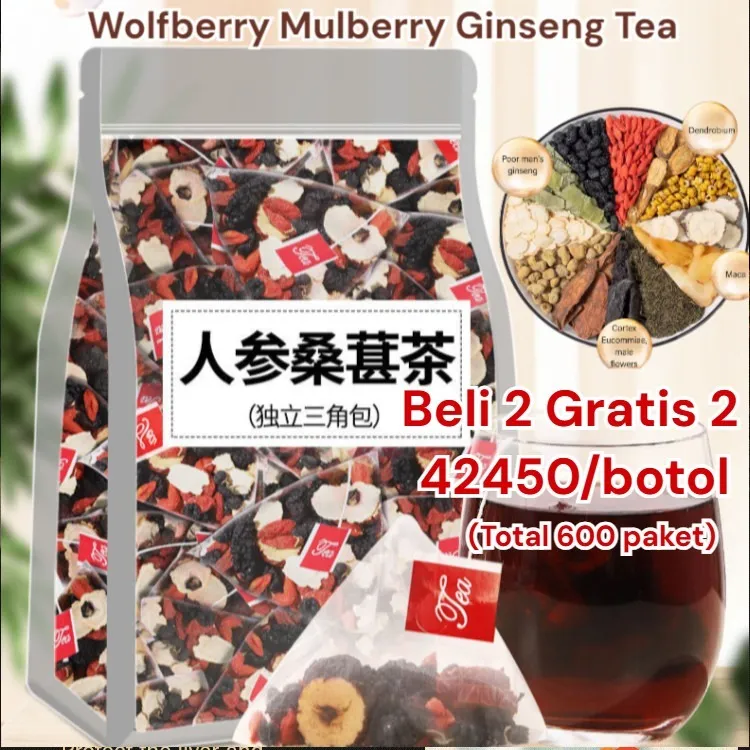 Pelepasan Vitalitas Teh Ginseng, Murbei, Dan Wolfberry/Teh Malam Sehat Wolfberry Dan Kurma Merah/Teh Sehat Kering Murbei Dan Wolfberry/Teh Kurma Merah Rasa Sehat/Teh Celup Sehat/Teh Celup Rasa Kemasan Individual