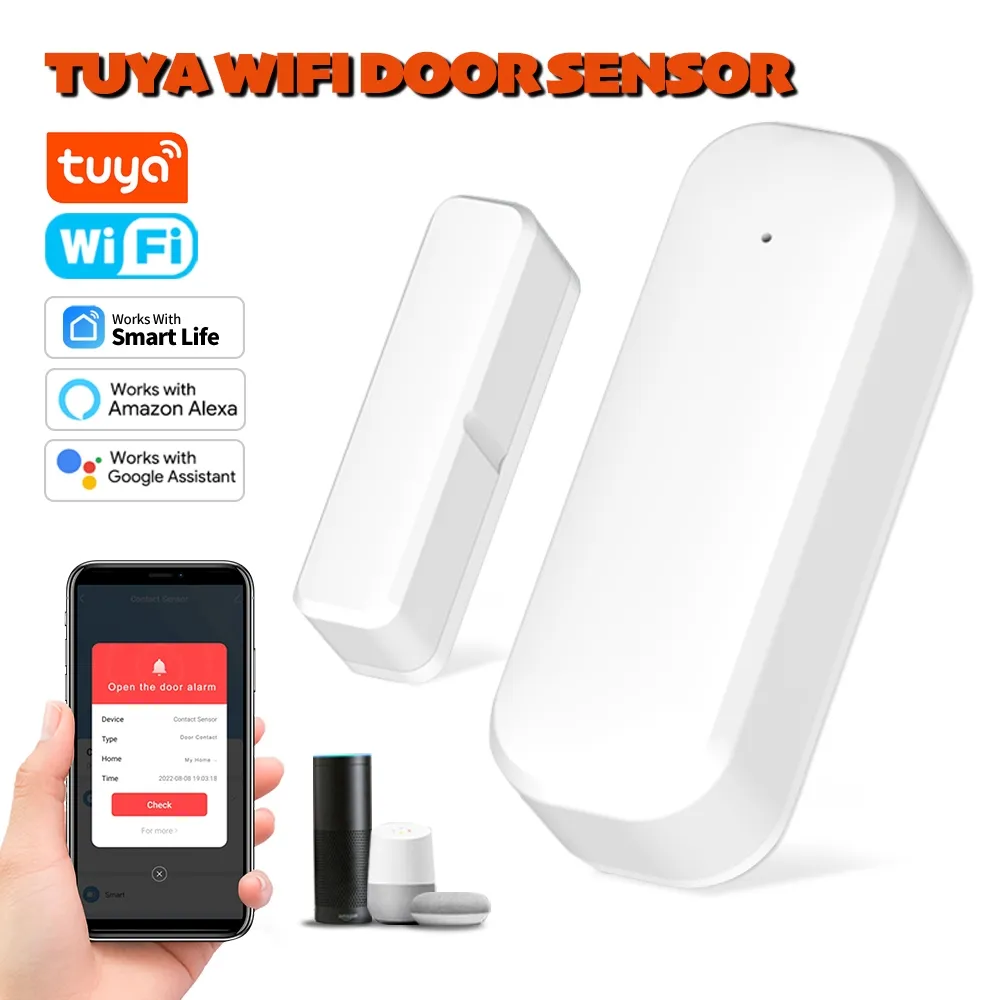 Smart Wifi Door Window Sensor Tuya Wifi Door Sensor Smart Home Door Windows Sensor Wireless Alarm Pintu Jendela Tuya Wifi Sensor Pintu Sensor Jendela Security Tuya Sensor Pintu dan Jendela Pintu Smart Sensor Pintu dan Jendela Portable