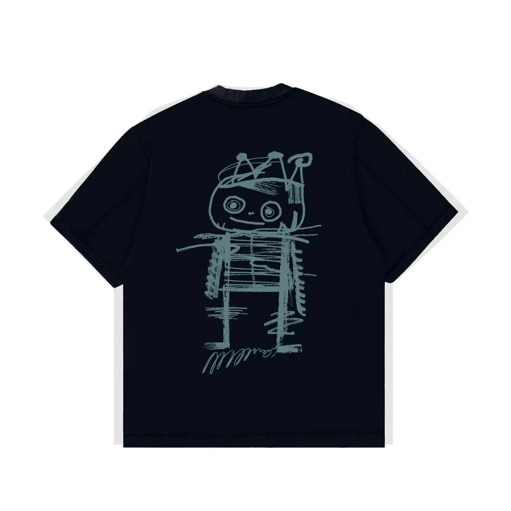 Onoma Katun Bangkok - Oversized Tshirt Wild Kindness Black - Kaos