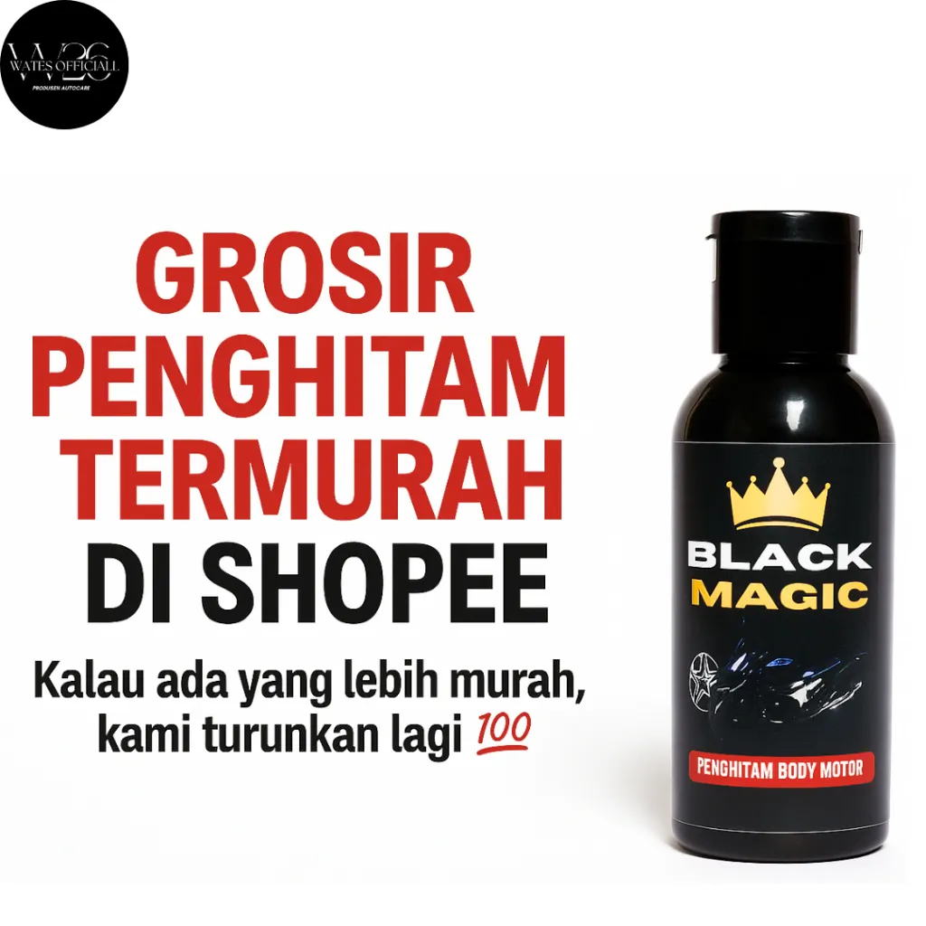 BLACK MAGIC PENGHITAM BODY MOTOR PERMANENT TAHAN HINGGA  TAHUNAN 70ML