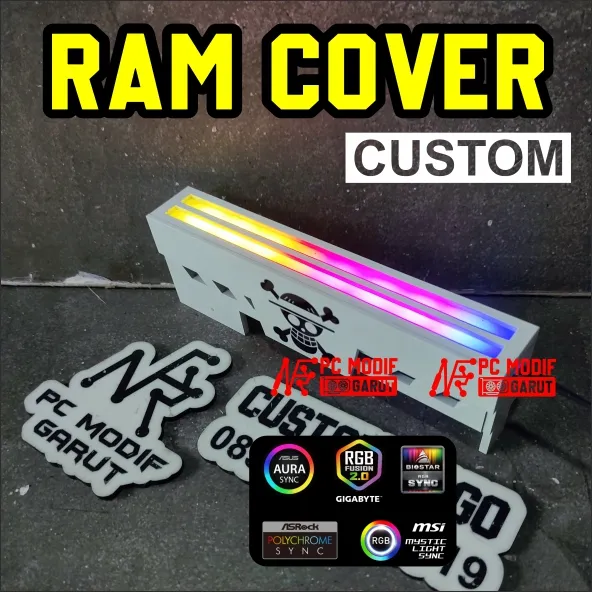 AKSESORIS KOMPUTER GAMING RAM COVER LED RGB ONE PIECE EDITION