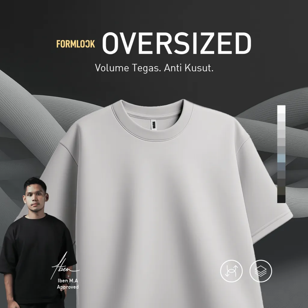 No Void Minds FORMLOCK Oversized T-Shirt | Oatmeal