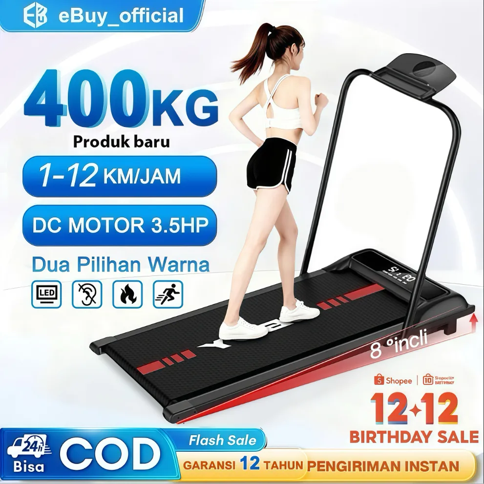 EBUY Treadmill Listrik Walking Pad  Treadmill Elektrik Termurah Treadmill/Treadmill Multifungsi/treadmill portable