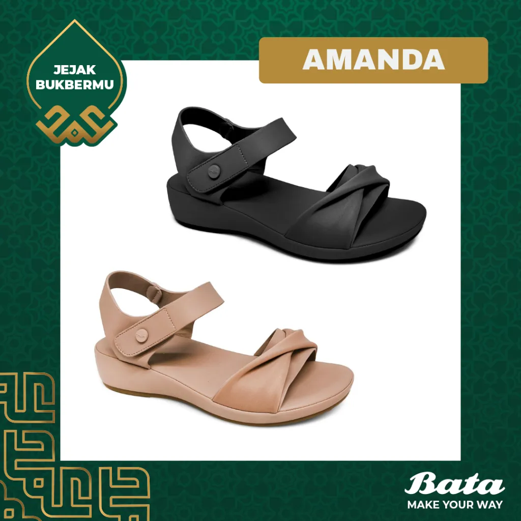 [Ramadan | EID Collection] BATA COMFIT - AMANDA SLINGBACK "Comfit Cushion" Sandal Wedges Wanita