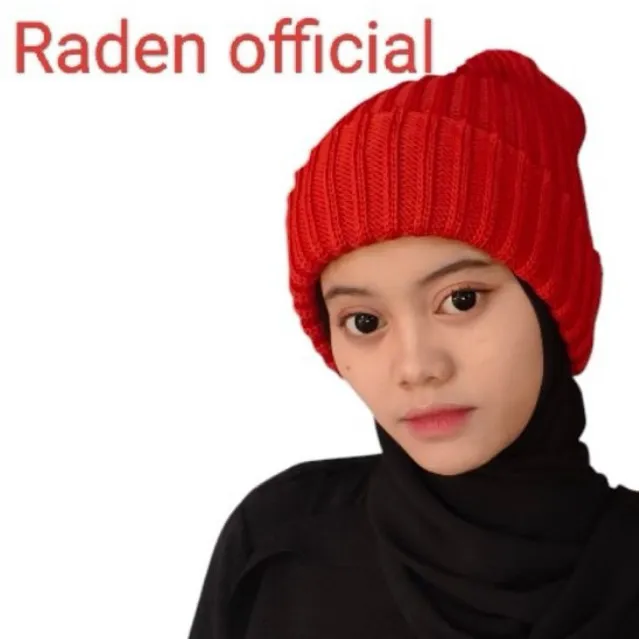 RADEN Topi Kupluk Rajut Winter Beany Tebal pria/wanita dewasa nyaman di pakai