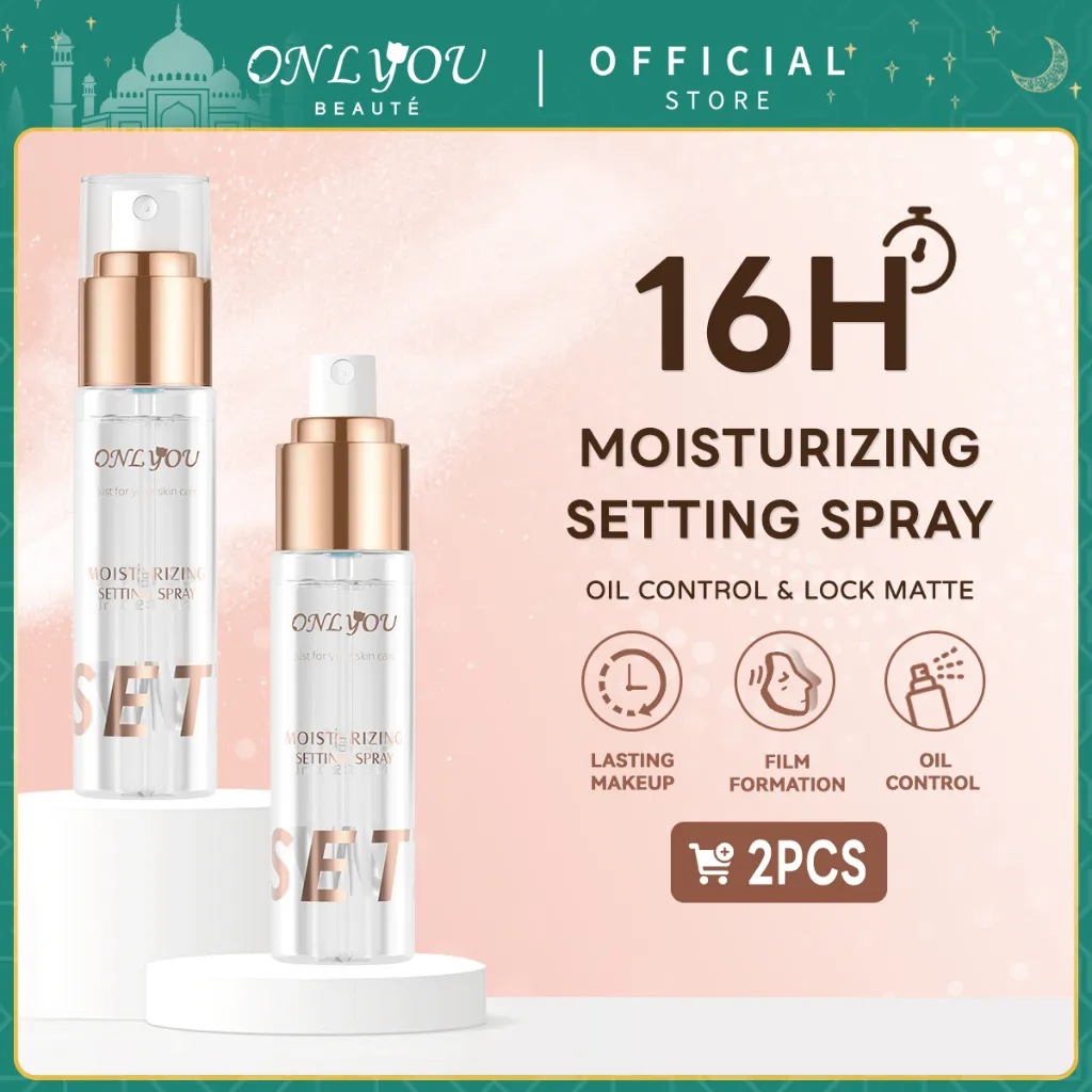 ONLYOU Setting Spray Makeup Stay Lock Mist Long-lasting Lock Makeup Hydrating Matte Fine Breathable Anti-oxidation Setting Spray