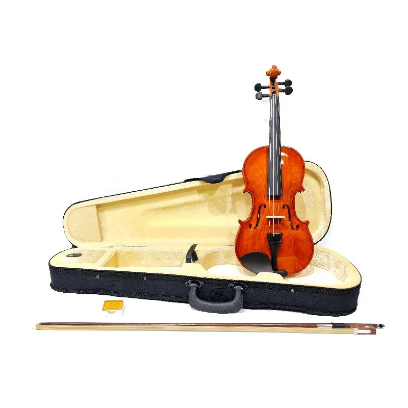 Biola Akustik Merk Cowboy Original Ukuran 4/4 Buat Pemula Bonus Hardcase Bow Rosin dan Bridge Murah