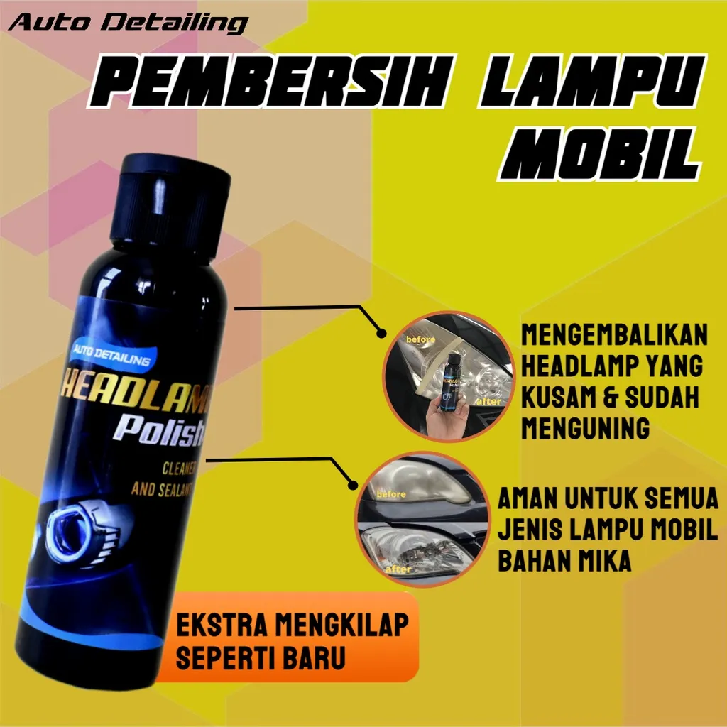 Headlamp Polish Pembersih Mika Lampu Kendaraan