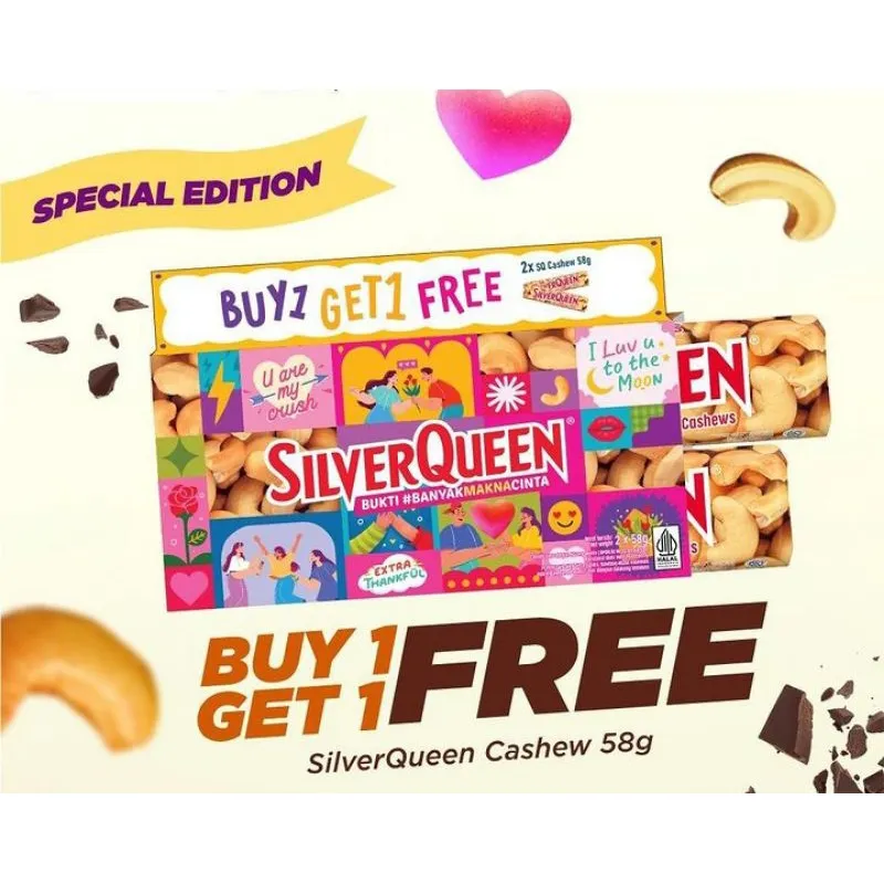 Silver Queen Silverqueen Beli 1gratis1 2x58gram EXP 2027