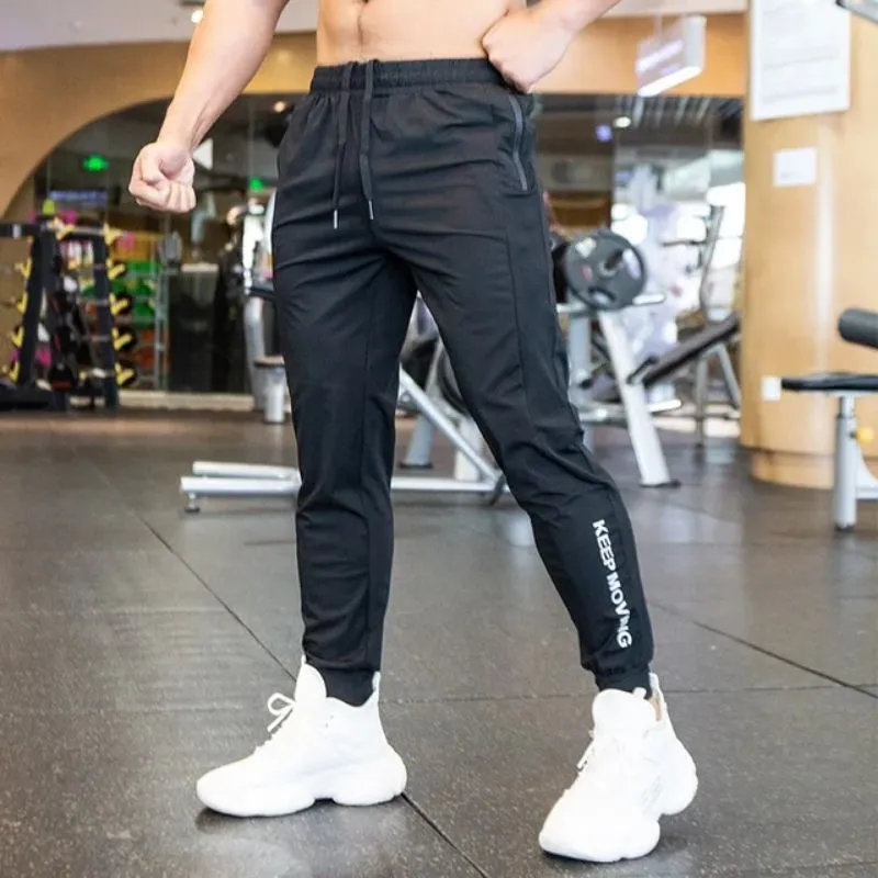 jogger pants training pria gym model slim