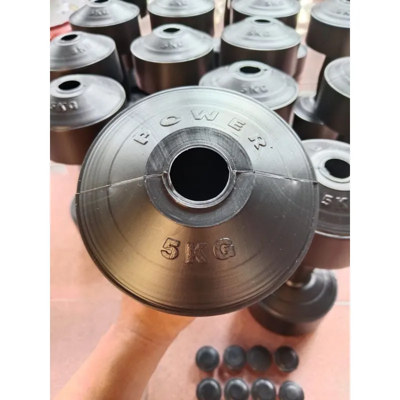 Barbel kosongan 5kg/ Barbel 5kg warna tanpa isi plus tutup/ Cover dumbel barbel kosongan 5kg murah /( sudah plus tutup)