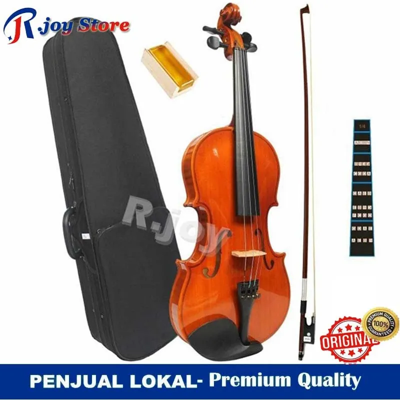 4/4 Ukuran Akustik Biola Kit Alami Akustik Kayu Solid Spruce Api Maple Veneer Biola Biola dengan Kain Kasus Rosin Set Dan dengan Paket Biola