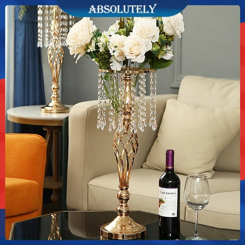 Vas Bunga Aesthetic Twist Candle Holder Ornamen,Alat Peraga Pernikahan, Vas Bunga, Jumbai Akrilik Besi Logam, Vas Pernikahan, Bunga Meja Pernikahan, Rangkaian Festival, Rangkaian Lokasi Pernikahan