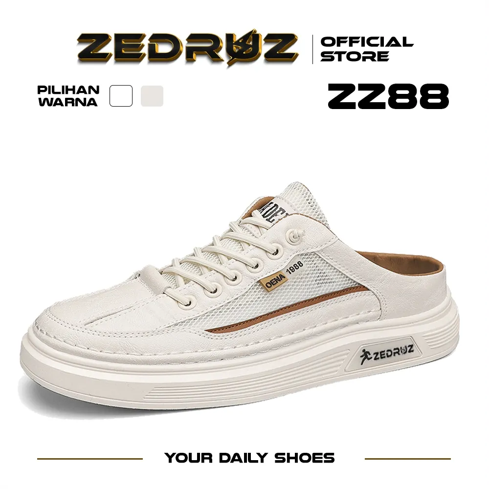 Zedruz Sepatu Slip On Pria Sepatu Sandal Casual Sneakers Kekinian Fashion Trendy Shoes ZZ88