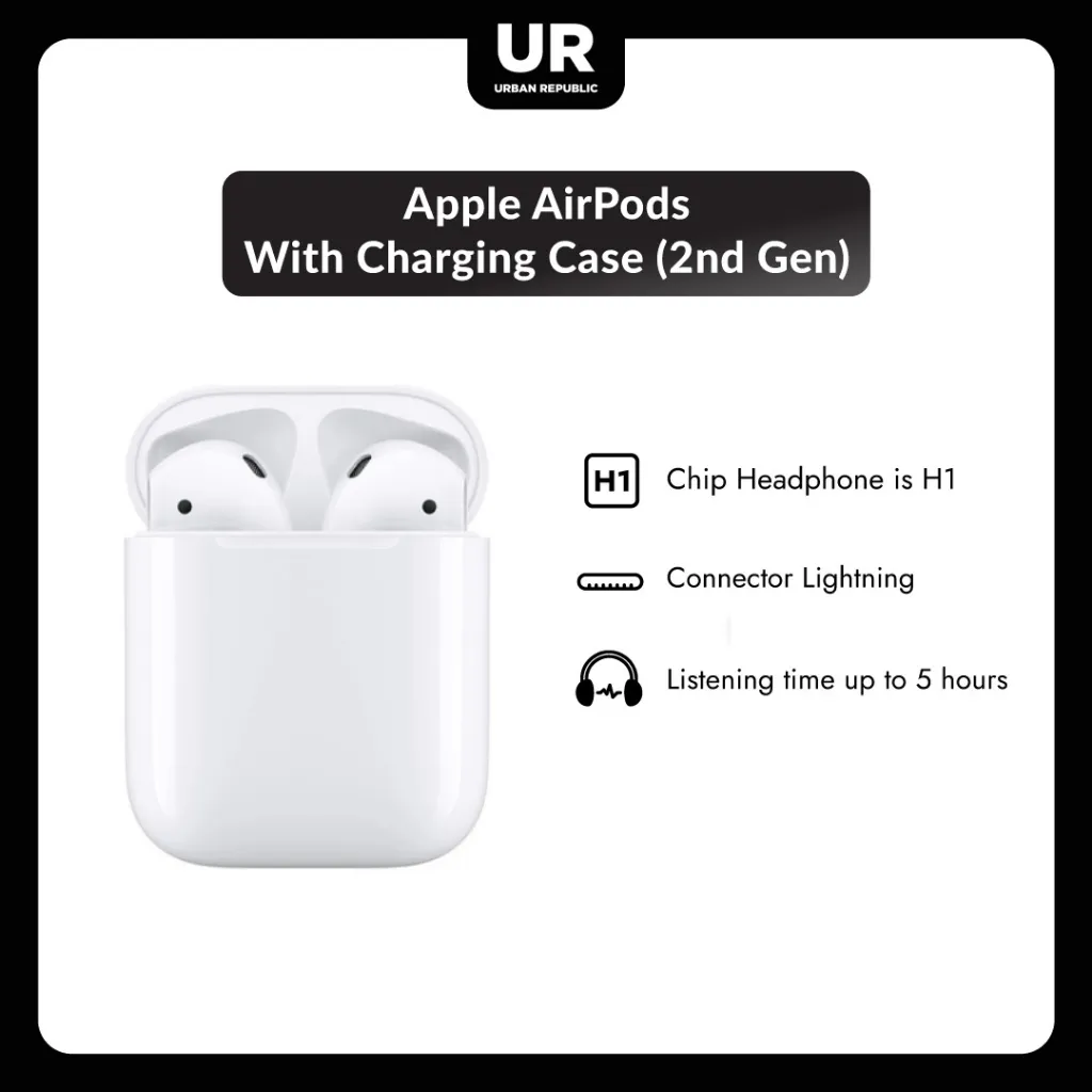 Apple AirPods With Charging Case (Generasi ke-2)