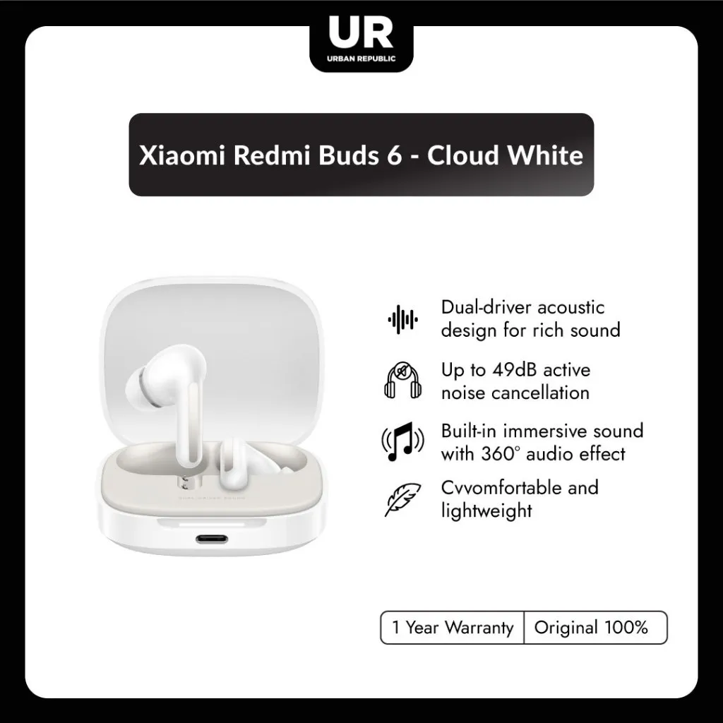Xiaomi Redmi Buds 6 - Cloud White