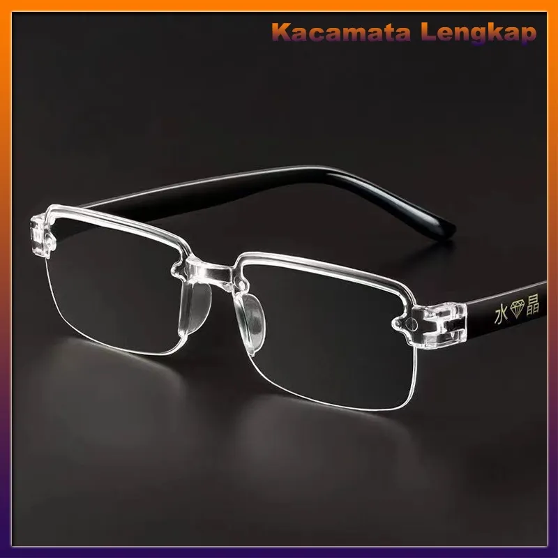 Kacamata baca kristal smart zoom kacamata anti-cahaya biru definisi tinggi paruh baya dan lanjut usia KLK E3043