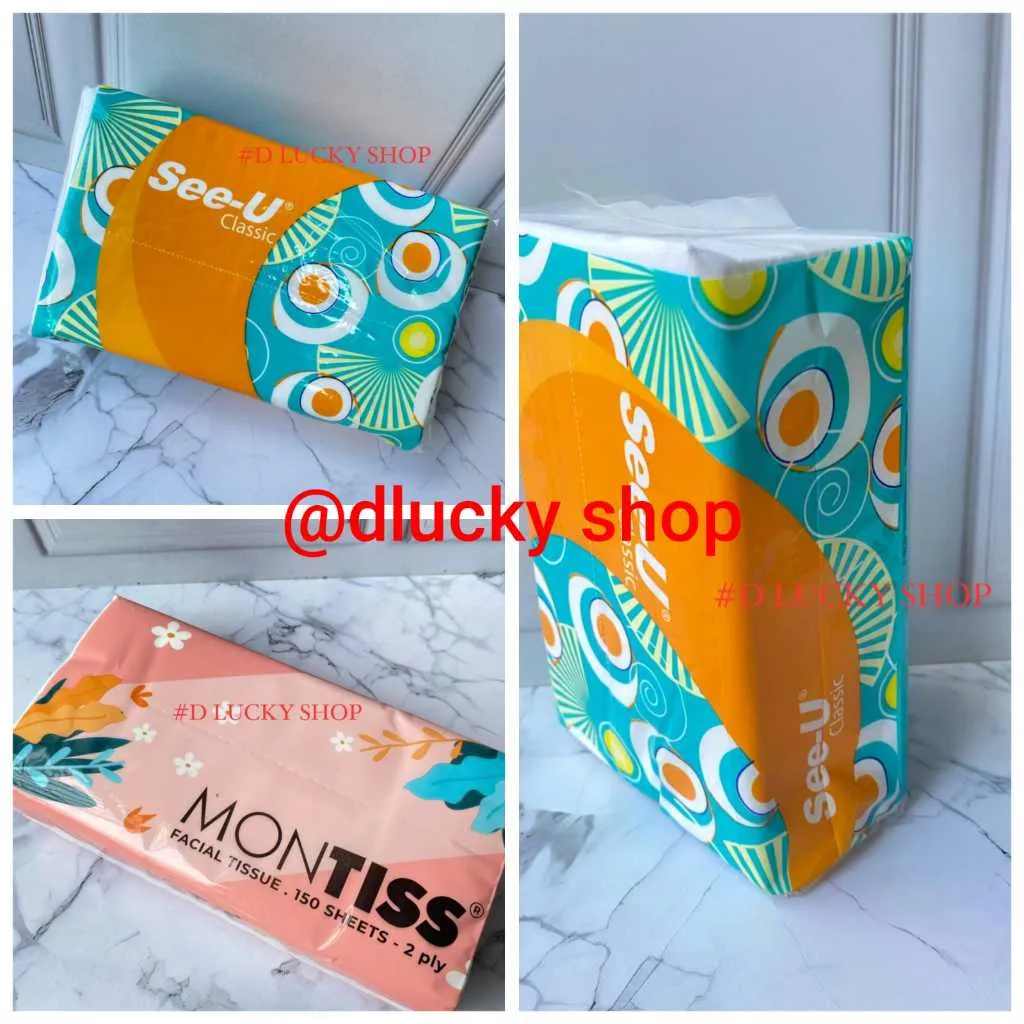 Tissue see-u montiss facial wajah lembut murah per pack murah