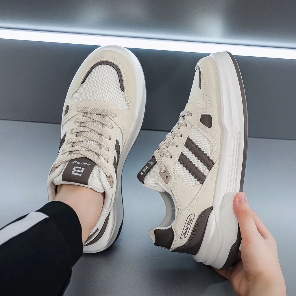 PANARYBODY Sepatu Pria Fashion Bertali Gaya Kasual Jalan Santai Sneakers Cowok Gen Z Style Modis QN601