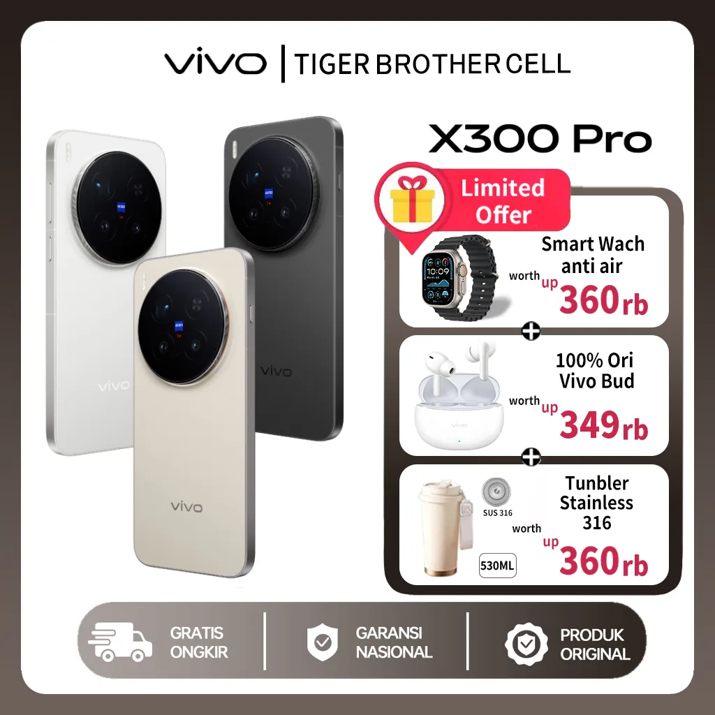 vivo X300 Pro (16/512) - 200 MP ZEISS APO Telephoto Camera, 4k 120 fps Dolby Vision Video, All New OriginOS 6