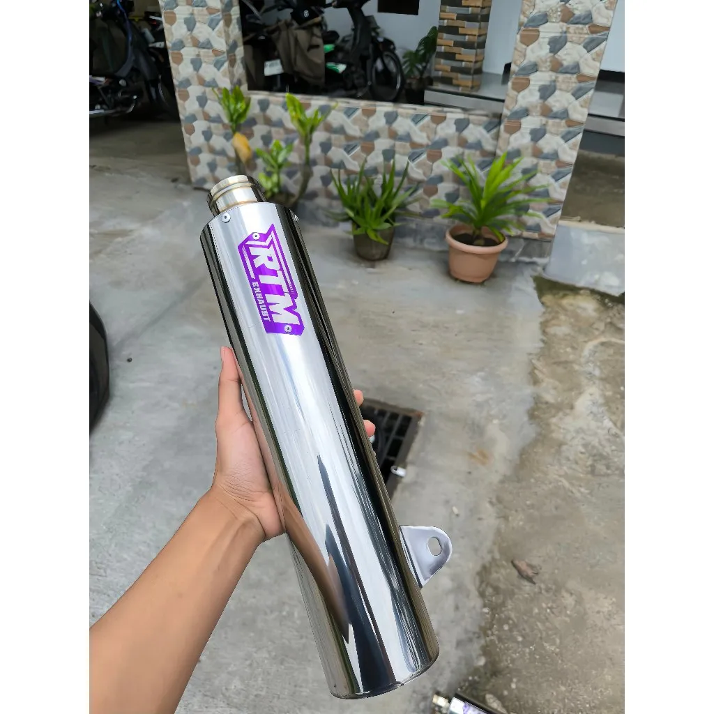 Knalpot supra x125 standar racing RTM silencer only PNP leher standar original