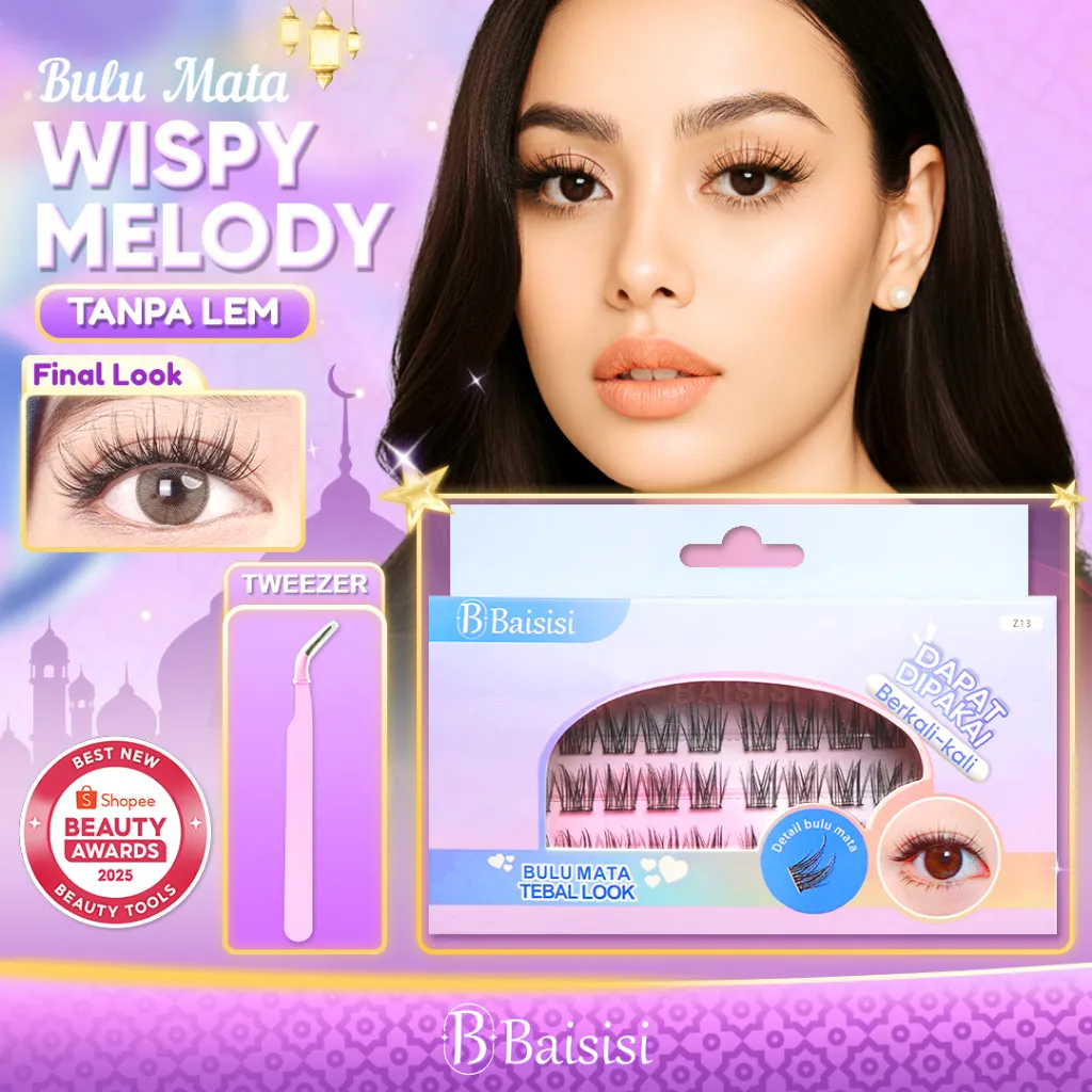 [TANPA LEM] BAISISI Z13 Moon Bold Bulu Mata Palsu Ringan Eyelash Extension Satuan Premium Dapat dipakai berulang tidak perlu lem cocok untuk pemula reuseable satu persatu