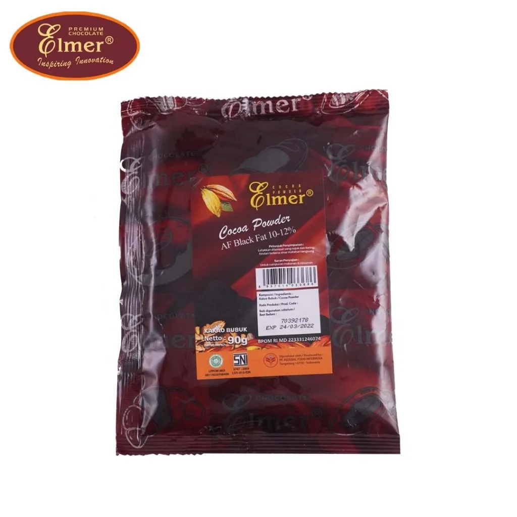 Elmer Af. Black 10-12% 90gr | Cokelat Bubuk Elmer ukuran 90 gr