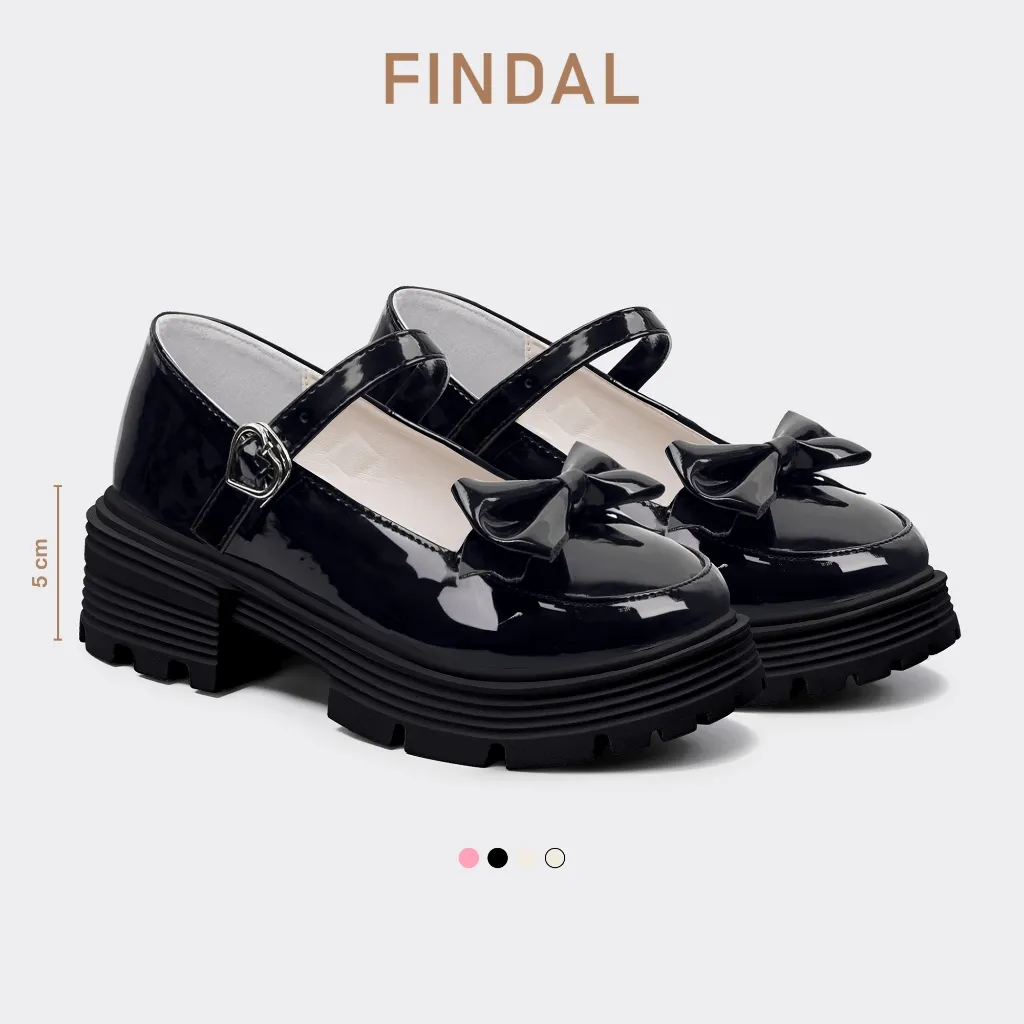 FINDAL Sepatu Wanita Korean Style Docmart Shoes Imut Spatu Platform Kasual Kekinian KI-074