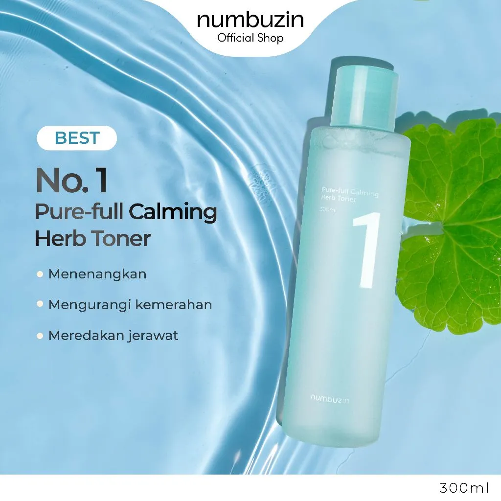 Numbuzin No.1 Pure-full Calming Herb Toner 300ml