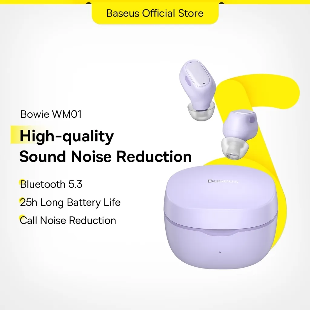 Baseus WM01 TWS Bluetooth Earphones Stereo Wireless 5.3 Earbuds