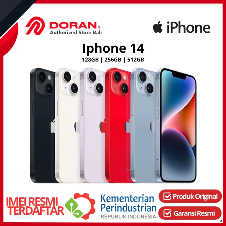 Apple iPhone 14 128GB 256GB 512GB Garansi Resmi IBOX / DIGIMAP / GDN