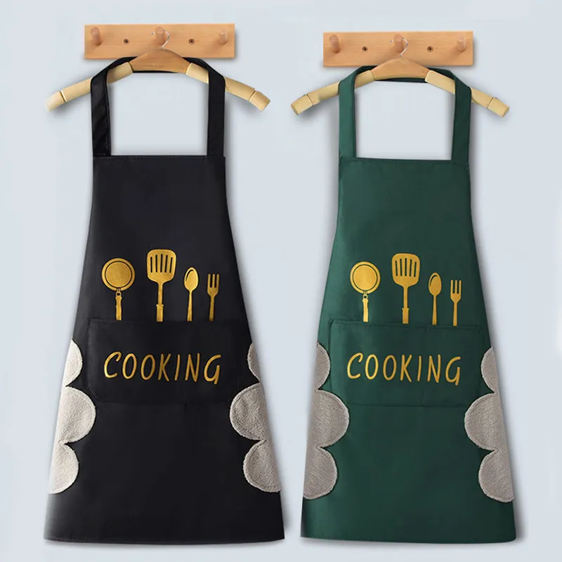 Shopello Celemek Masak Kain Plastik Anti Air Apron Masak Anti Basah Premium Bahan Tebal