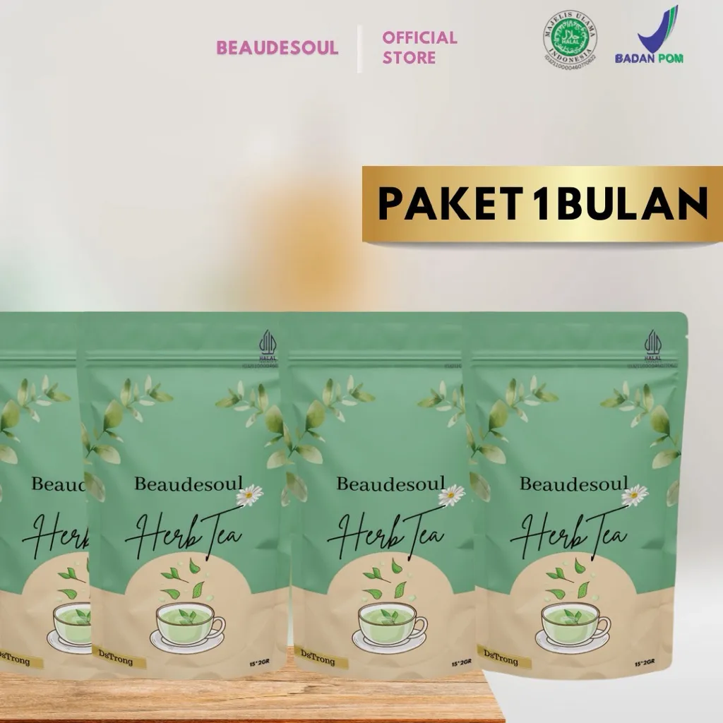 Beaudesoul Detox Tea Paket 1 Bulan | Pelangsing Herbal