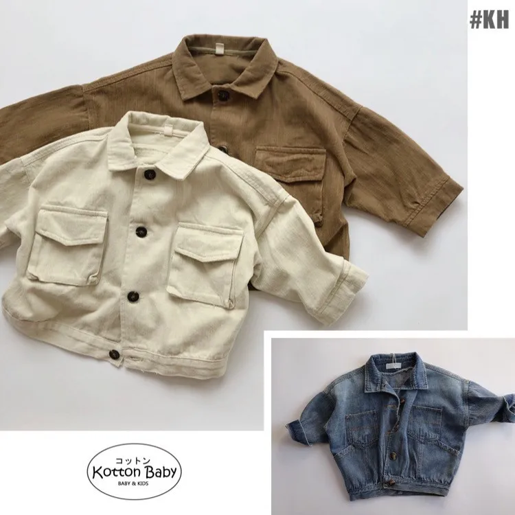 1-7 thn | Jaket Denim Jeans Anak Coat Cargo Jalan Formal Bayi kotton baby Catalog KQHZ KH