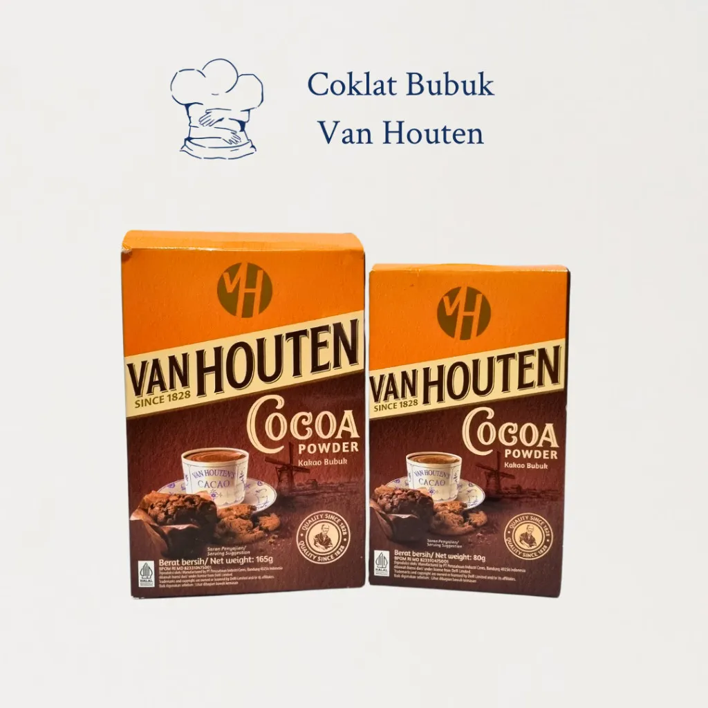Coklat Bubuk Van Houten 90 Gram, 165 gram