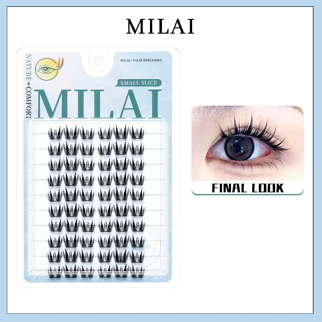 MILAI   C05 Kucing Kecil Bulu Mata Palsu Serat Kapas Premium - Bulumata Eyelash Extension