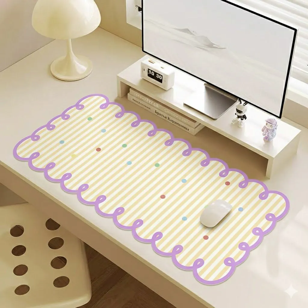 Alas Mousepad Komputer Anti Slip Mouse Pad Gaming 80x30cm Desk Mat Pastel Keyboard Laptop Waterproof