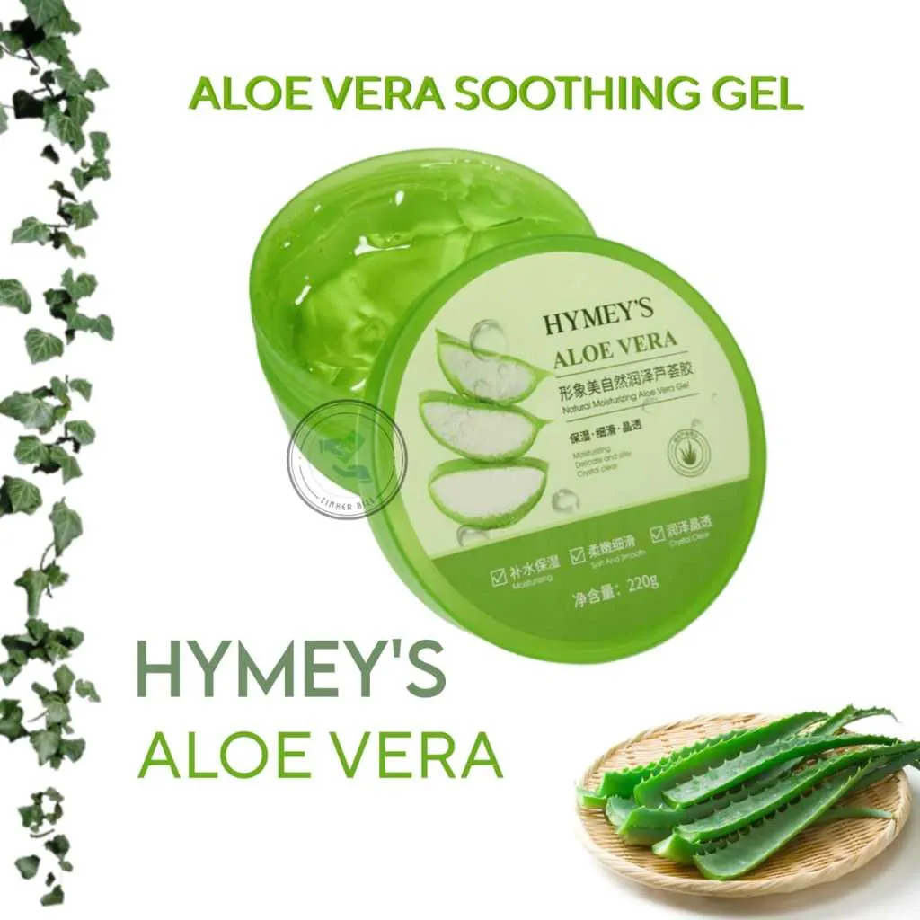 HYME'S / IMAGES GEL ALOE VERA / ALOEVERA 92% SOOTHING & NATURAL MOISTURIZING GEL 220 Gram / MASKER PELEMBAB WAJAH