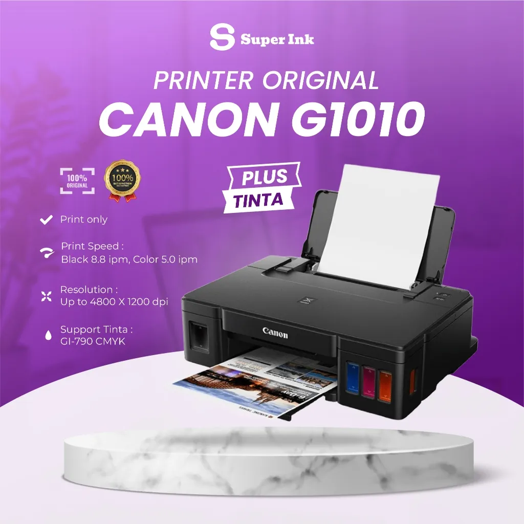 Printer Canon Ink Tank PIXMA G1010 Print A4 Printer Original Inktank