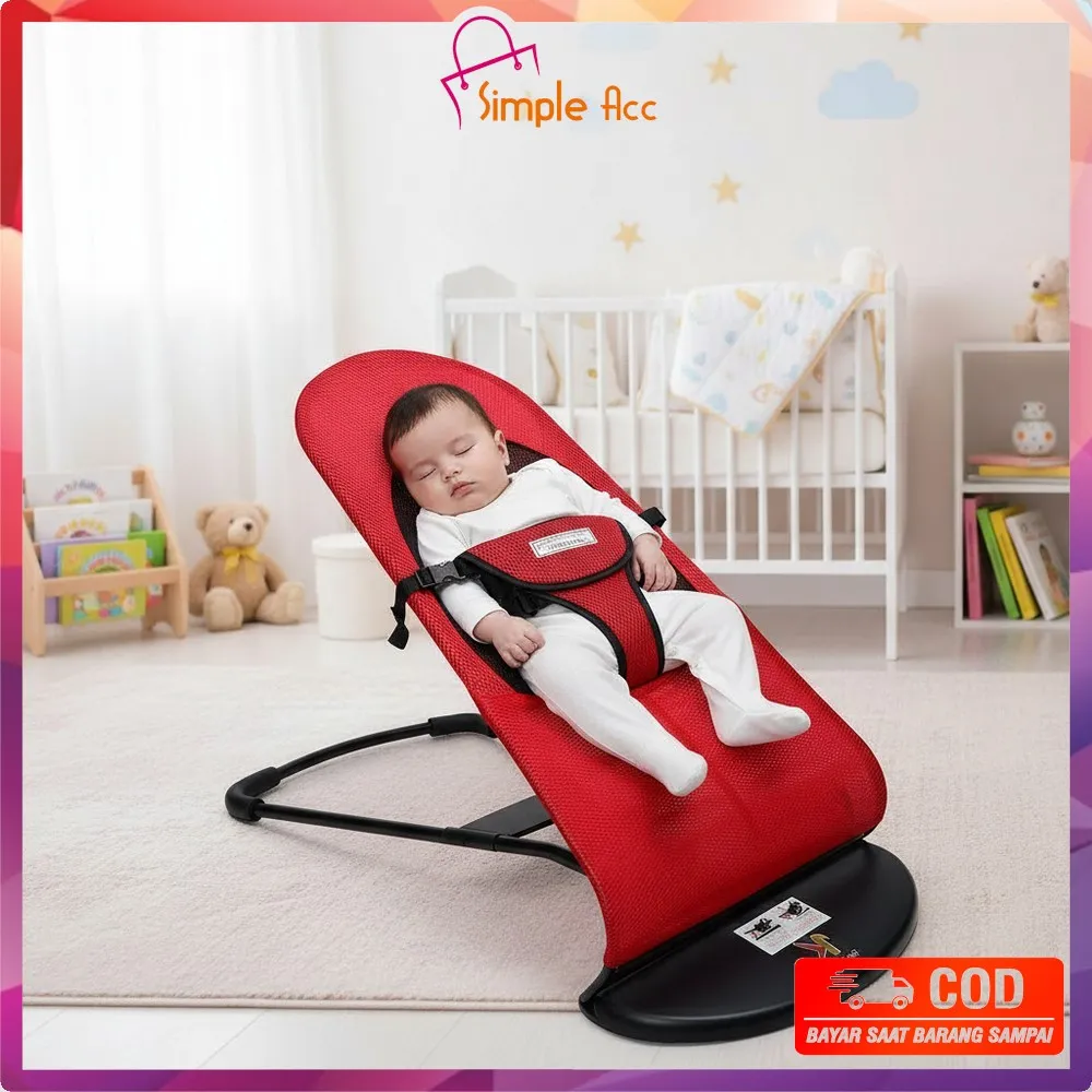 ~COD~DO-C229 Bouncher Bayi Kursi Ayunan Bayi Lipat Baby Bouncer Infant Seat Tempat Tidur Bayi Goyang
