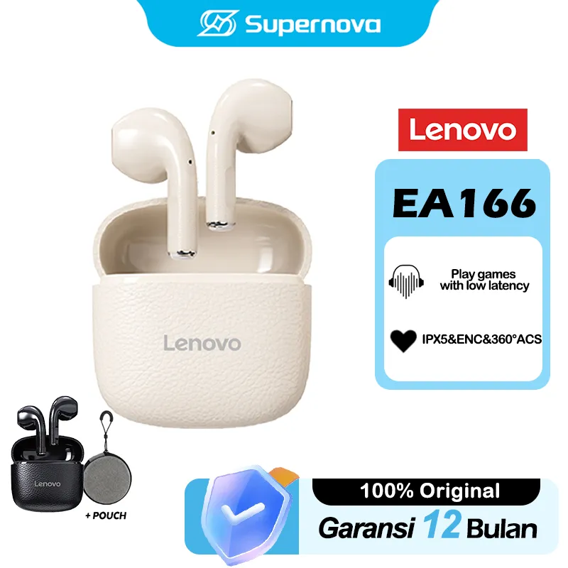 Lenovo Thinkplus EA166  ENC True Wireless Bluetooth Mini Earbuds Earphone TWS HD Sound Stereo IPX5 V5.4