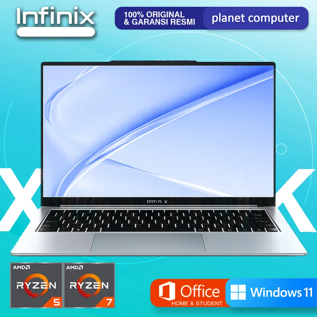 INFINIX XBOOK B14 RYZEN 7 7735HS RAM 8GB/16GB SSD 512GB W11 14.0WUXGA
