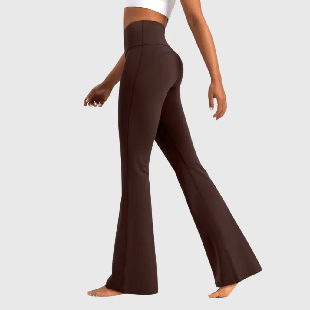 LACENSPORT - Anne Cloud Flared Legging Stretch & High Waist | Celana Wanita Flare Yoga Pilates Lifestyle